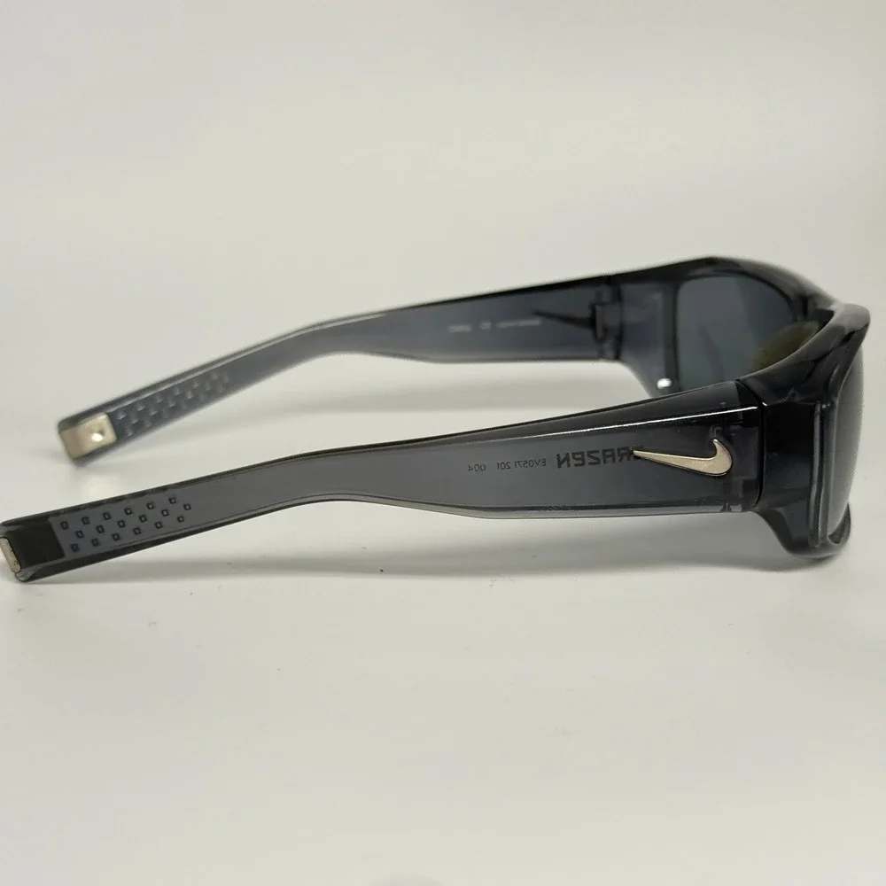 Nike Brazen Sunglasses EV0231 004 Gray Translucent Frame Sport Wrap‎ Mens
